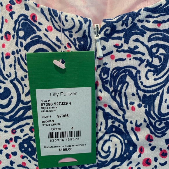 Lilly Pulitzer Delia Shift/Star Crush - Picture 2 of 3